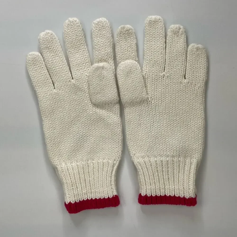 Polo Ralph Lauren OS(4-7) ivory pink polo bear girl's gloves